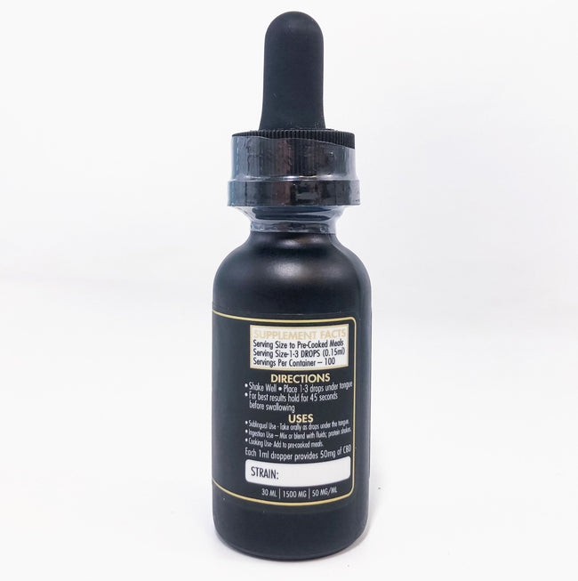 Illuminati Glass CBD TINCTURES - 1500MG - SINGLE UNIT Best Sales Price - Tincture Oil