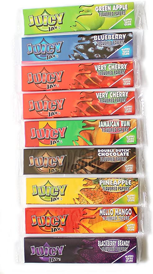 Juicy J’s Flavored Rolling Papers - King Size Slim Best Sales Price - Rolling Papers & Supplies