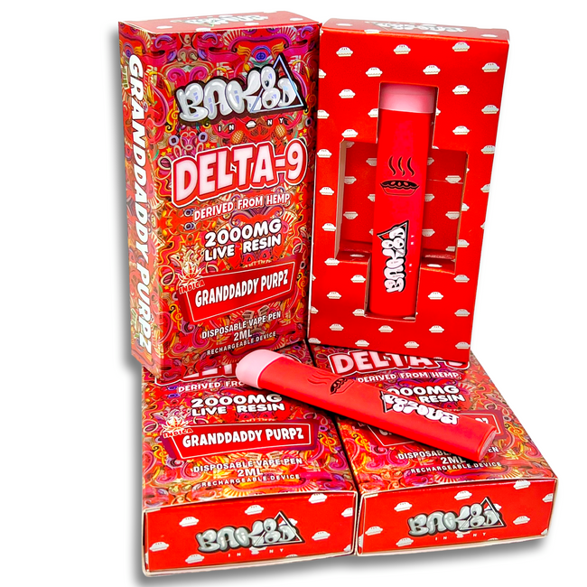 BAK8D IN NY - Master Blend - Delta 9 Derived From Hemp - 2ML Disposables - Single Unit Best Sales Price - Vape Pens