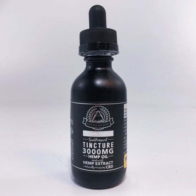 ILLUMINATI HEMP 3000MG FULL SPECTRUM TINCTURE - SINGLE UNIT Best Sales Price - Tincture Oil