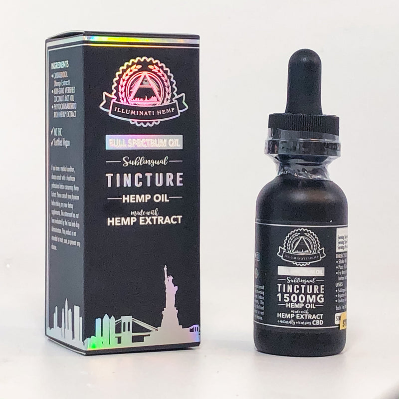 ILLUMINATI HEMP 1500MG FULL SPECTRUM CBD TINCTURE - SINGLE UNIT Best Sales Price - Tincture Oil