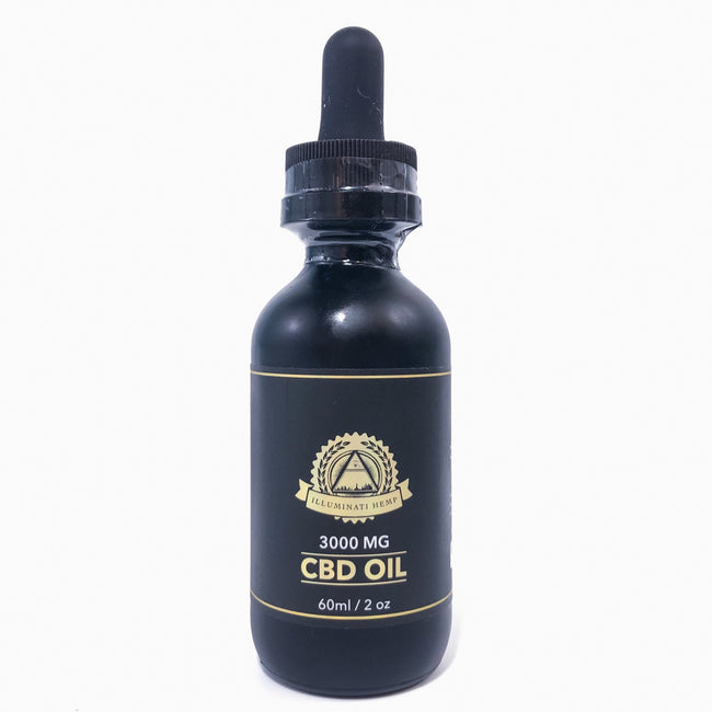 Illuminati Glass CBD Tincture - 3000MG - SINGLE UNIT Best Sales Price - Tincture Oil