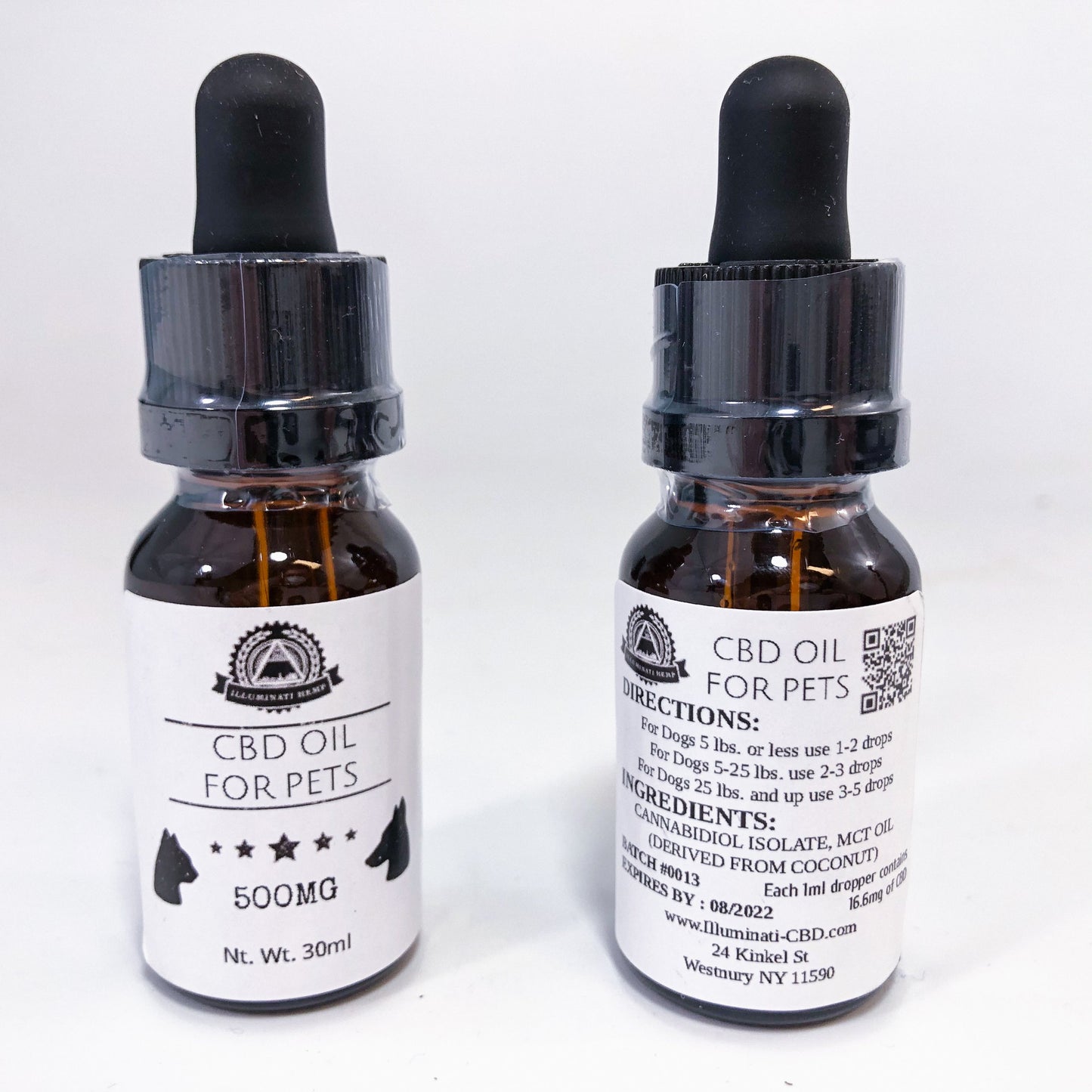 Illuminati Glass PetCBD TINCTURE 500MG - SINGLE UNIT