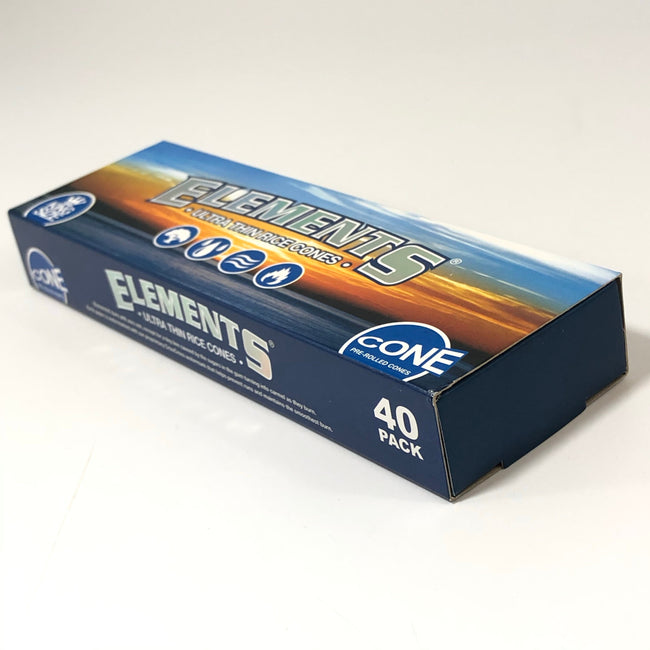 Elements Pre-Rolled Cones - King Size - 40 Pack Best Sales Price - Rolling Papers & Supplies