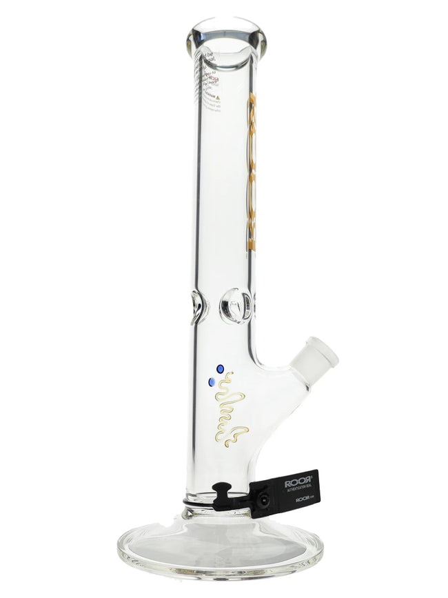 ROOR 14″ Gold Straight Tube 45x5mm Water Pipe