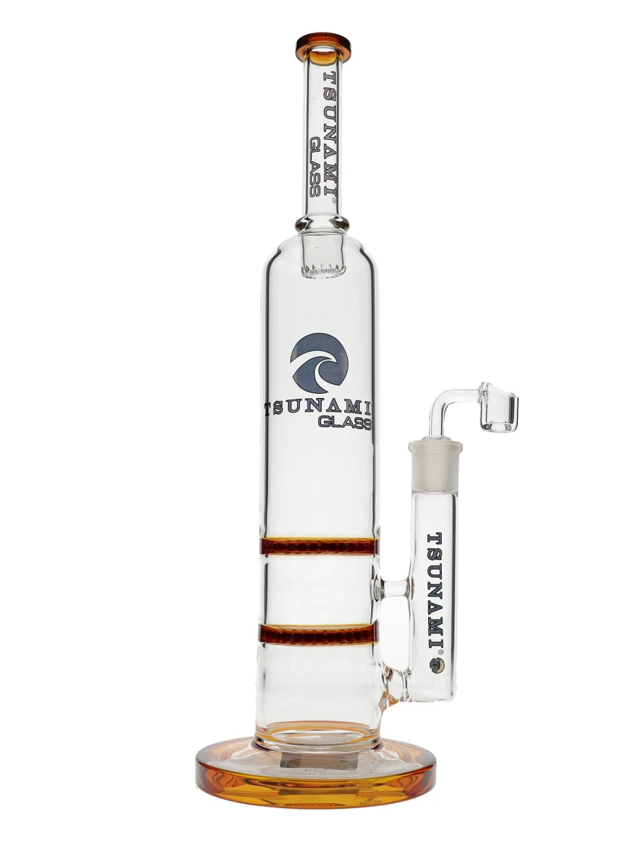 15″ Tsunami Concentrate Rig Double Honeycomb Water Pipe