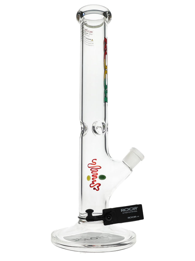14″ ROOR Rasta Straight Tube 45x5mm Water Pipe Best Sales Price - Bongs