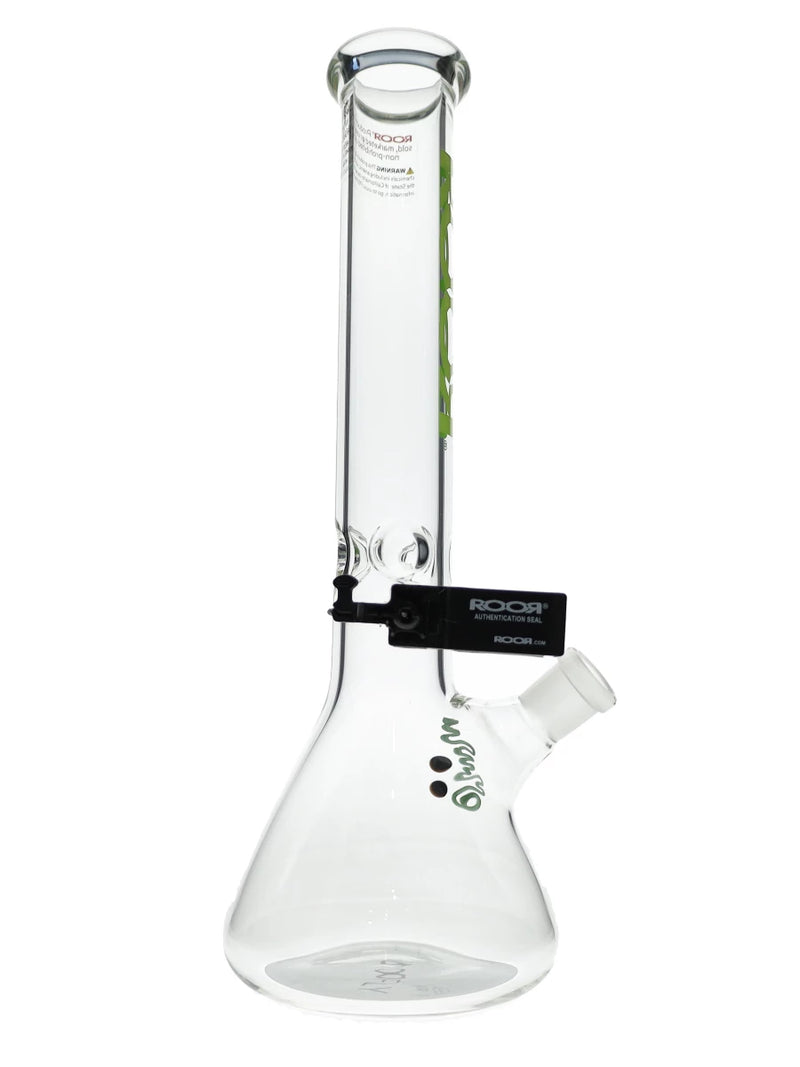 14″ ROOR Green 45x5mm Beaker Bong Best Sales Price - Bongs