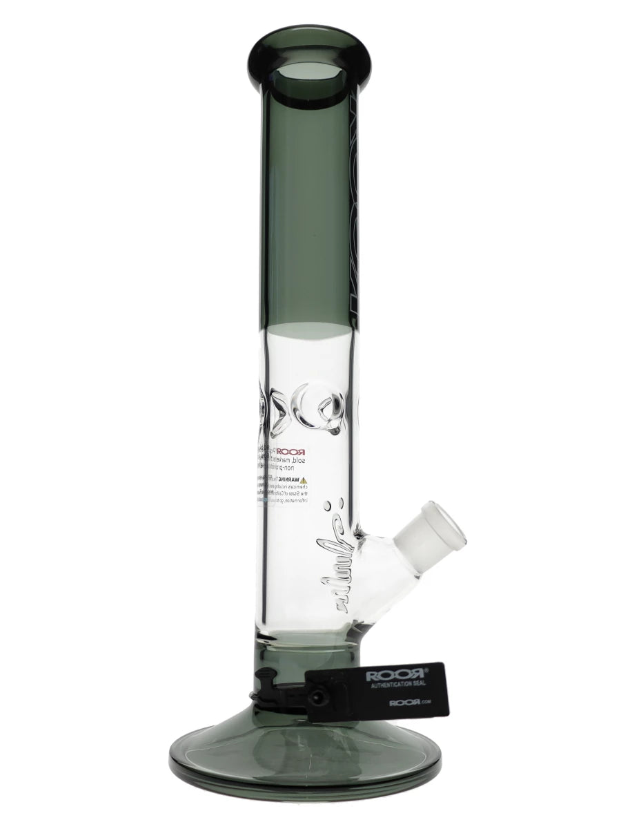 14″ ROOR Black Straight Tube 50x5mm Water Pipe Best Sales Price - Bongs