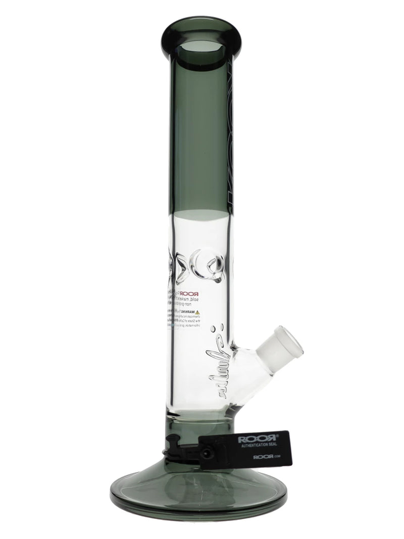 14″ ROOR Black Straight Tube 50x5mm Water Pipe Best Sales Price - Bongs