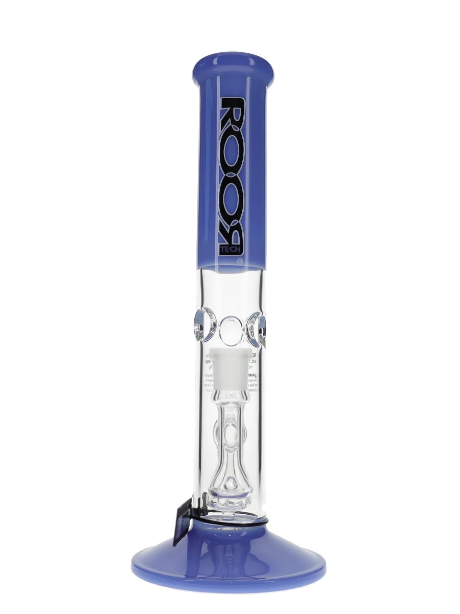 14″ ROOR Tech Fixed Straight Milky Blue Water Pipe Best Sales Price - Bongs