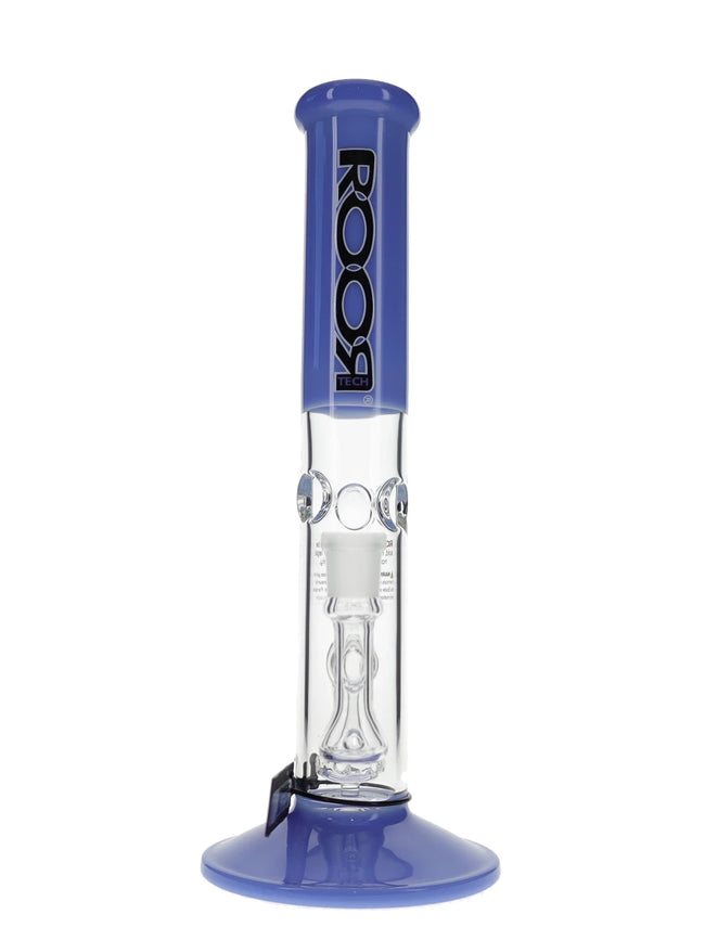 14″ ROOR Tech Fixed Straight Milky Blue Water Pipe Best Sales Price - Bongs