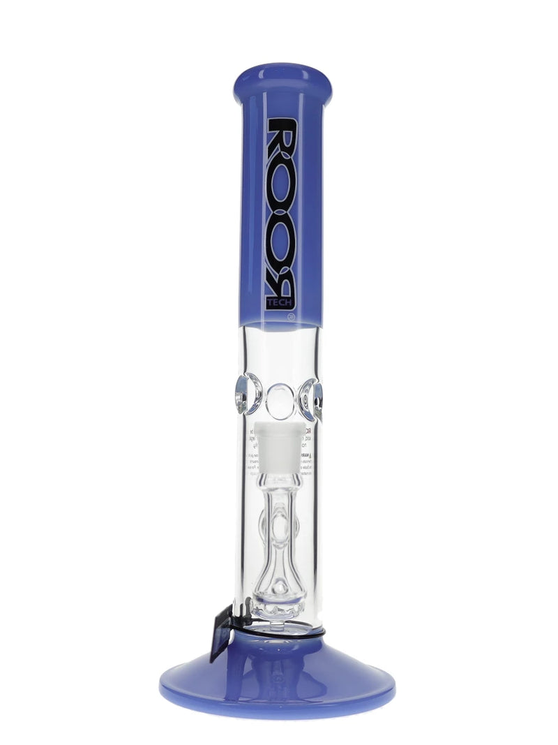 14″ ROOR Tech Fixed Straight Milky Blue Water Pipe Best Sales Price - Bongs