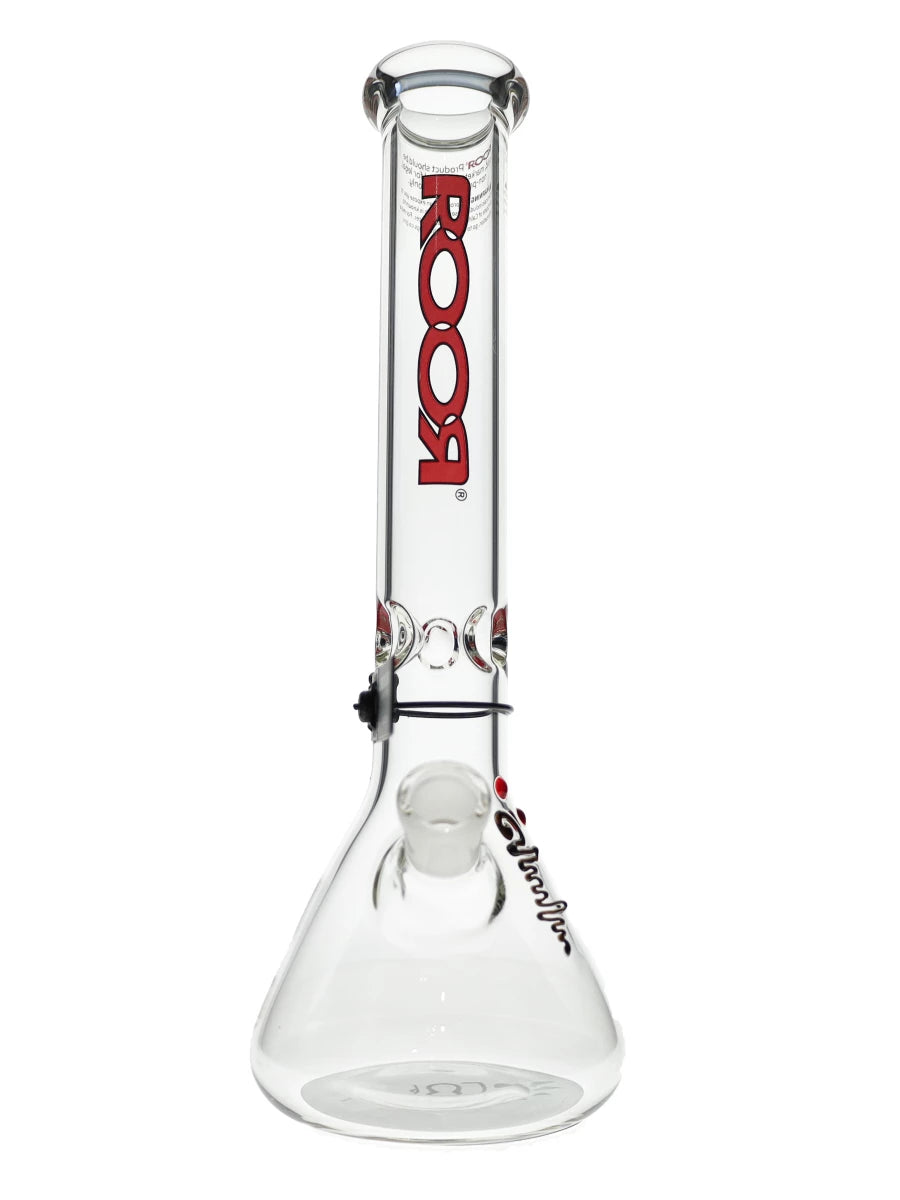 14″ ROOR Red Black 45x5mm Beaker Bong