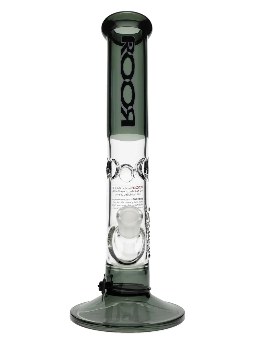 14″ ROOR Black Straight Tube 50x5mm Water Pipe Best Sales Price - Bongs
