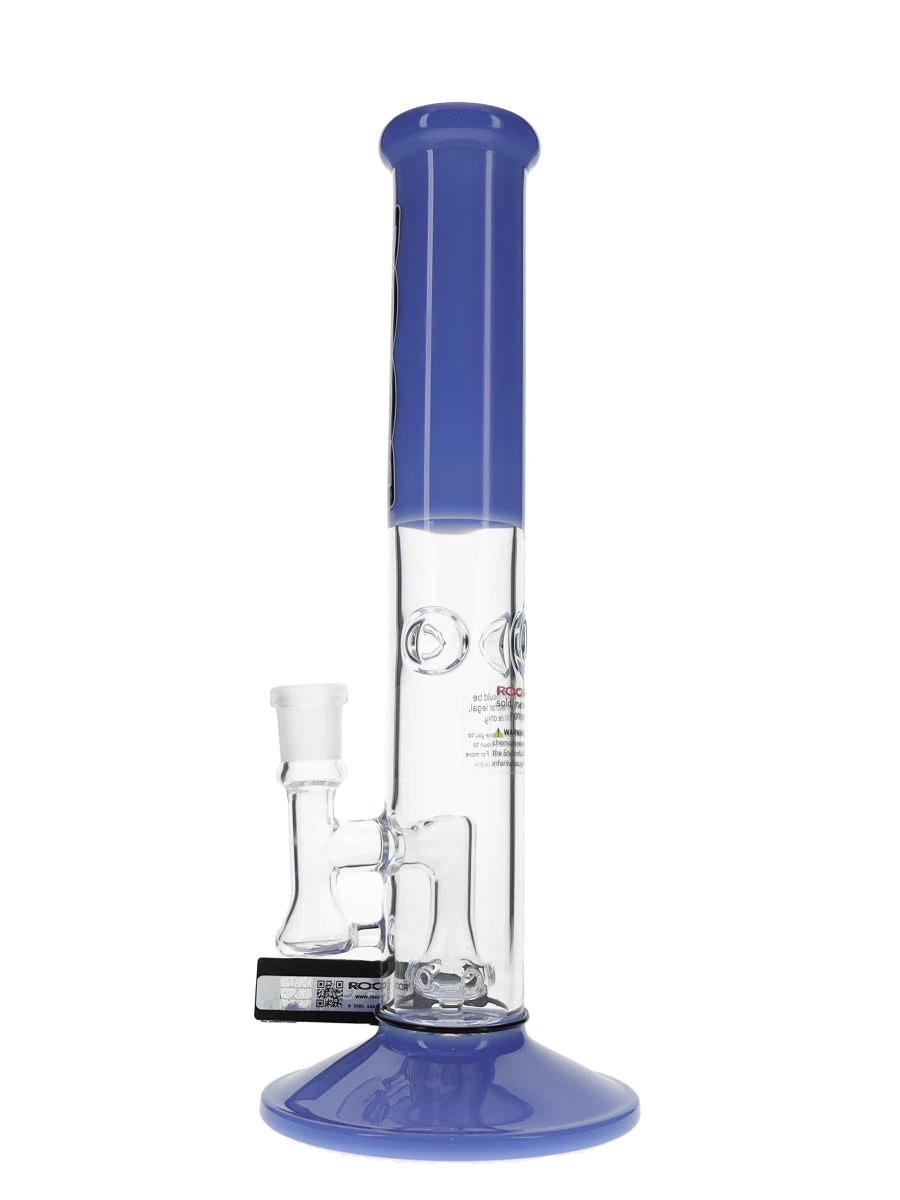 14″ ROOR Tech Fixed Straight Milky Blue Water Pipe Best Sales Price - Bongs