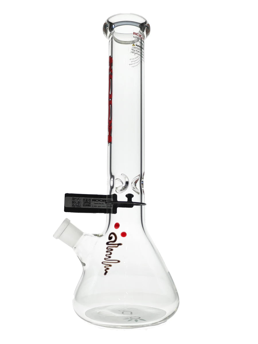 14″ ROOR Red Black 45x5mm Beaker Bong