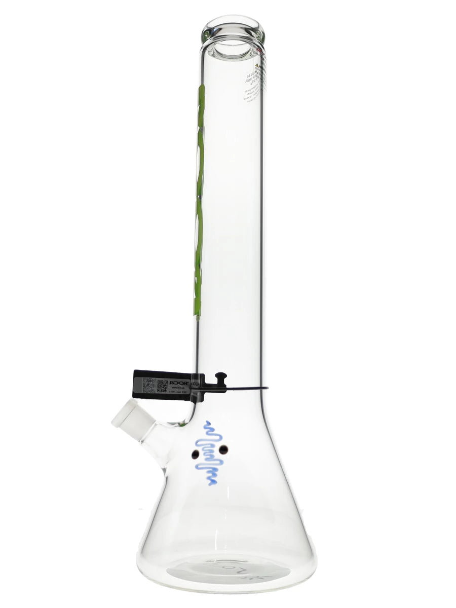 18″ ROOR Zeaker Green 60x5mm Beaker Bong Best Sales Price - Bongs
