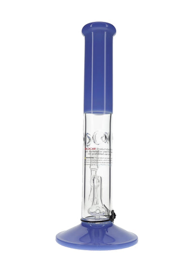 14″ ROOR Tech Fixed Straight Milky Blue Water Pipe Best Sales Price - Bongs