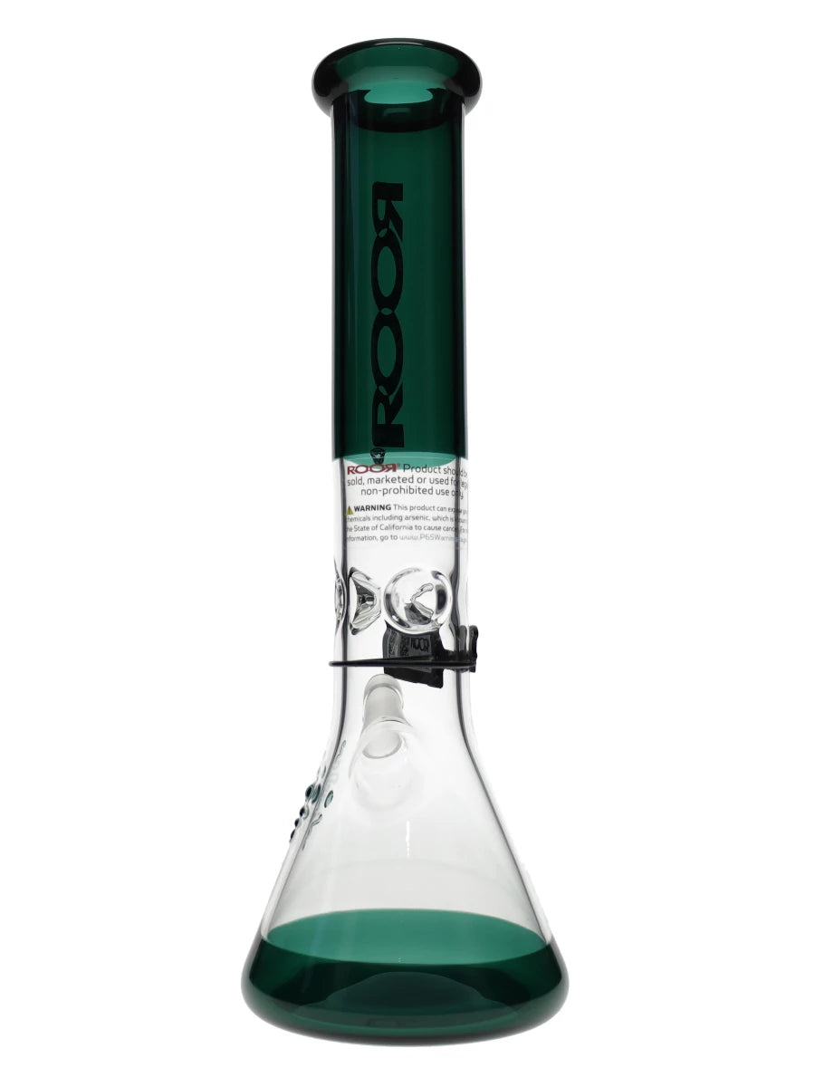 14″ ROOR Tech Jade 50x5mm Beaker Bong Best Sales Price - Bongs