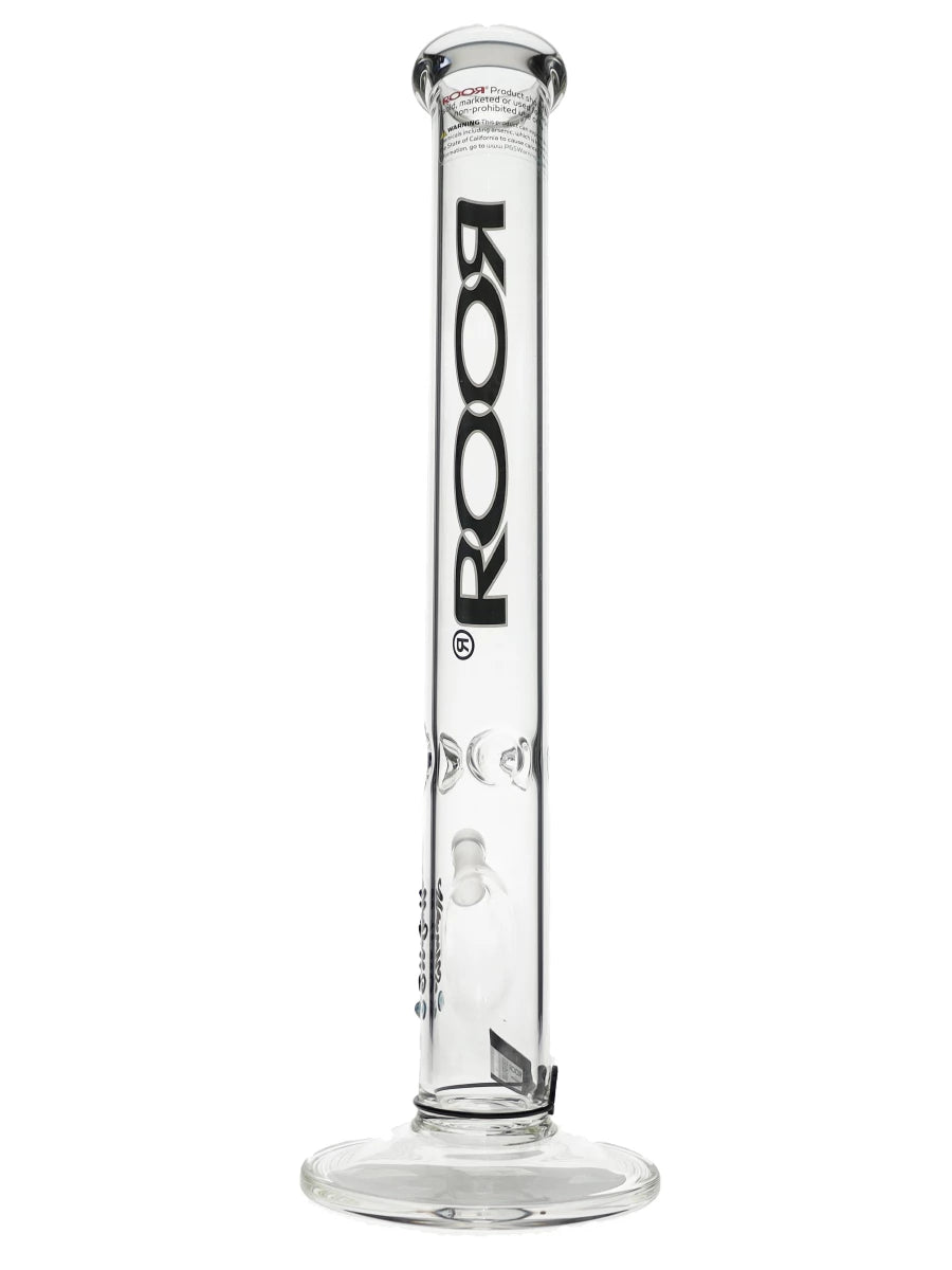 18″ ROOR Black&amp;White Straight Tube 50x5mm Water Pipe Best Sales Price - Bongs