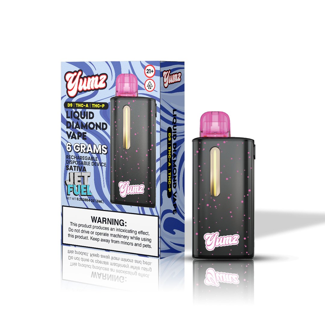 Yumz - Jet Fuel - Sativa - THC Disposable Vape ( 6 Grams ) ( D9 + THC-A + THC-P )