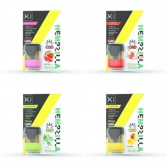 Hempzilla Ki CBD POD 300mg Compatible w/ Ki Device ONLY