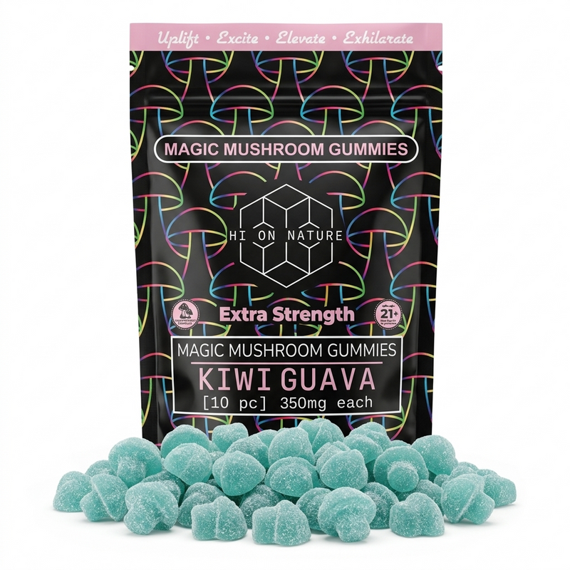 Hi on Nature Magic Mushroom * EXTRA STRENGTH Gummies * 10 Flavors Best Sales Price - Gummies