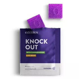 Edobles Knock Out Gummy Pouch - D8, Live Resin