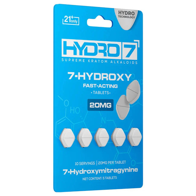 Hydro 7 - 7-Hydroxy Kratom Pills - 20MG/5CT