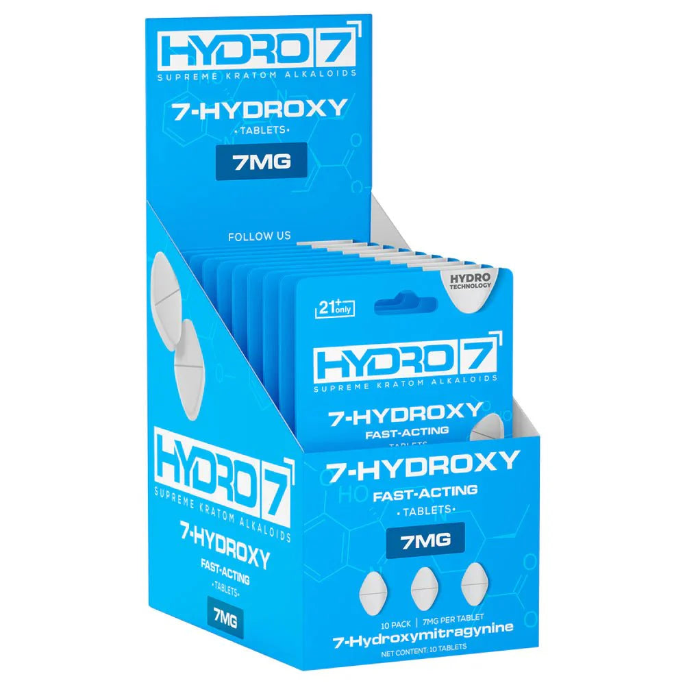 Hydro 7 - 7 Hydroxy Kratom Tablets - 7MG/10CT