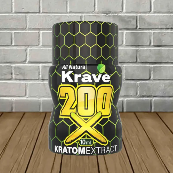 Krave Botanicals 200x Liquid Kratom Extract Shot 10ml Best Sales Price - CBD