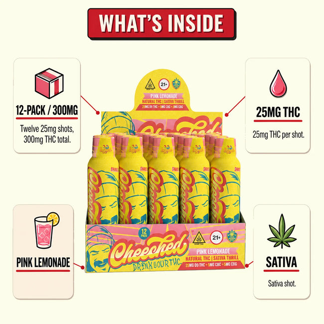 Legends Sativa Shot - Pink Lemonade (300 mg THC)