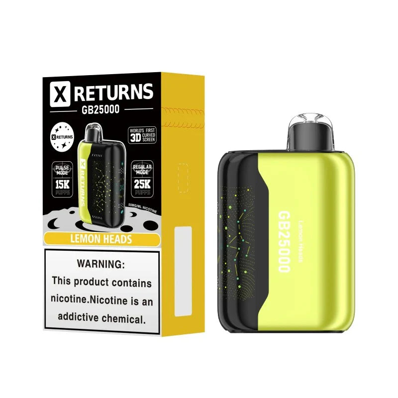 X Returns GB25000 Disposable Vape (18ml, 5%) Best Sales Price - Disposables