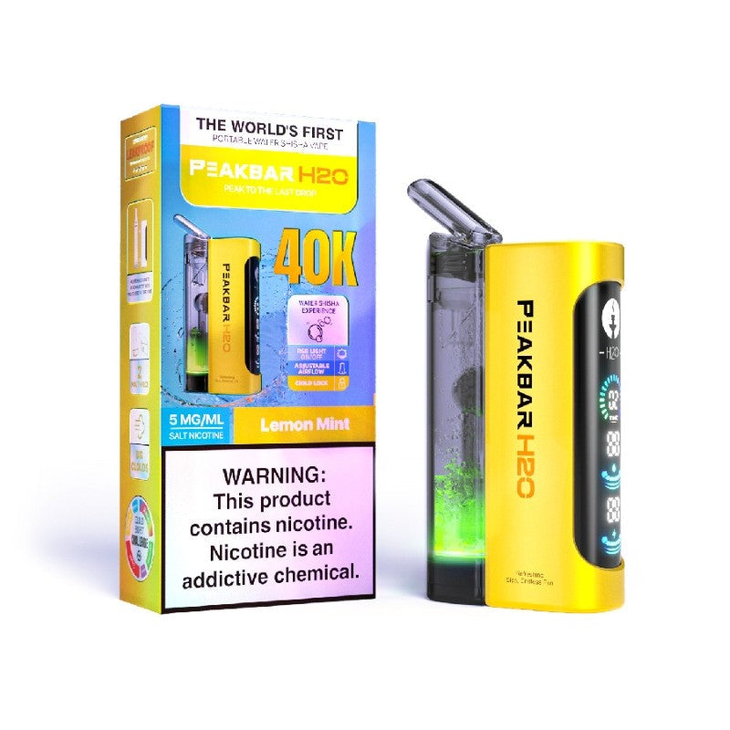 PeakBar H2O 40K Disposable Vape (20ml, 0.5%)