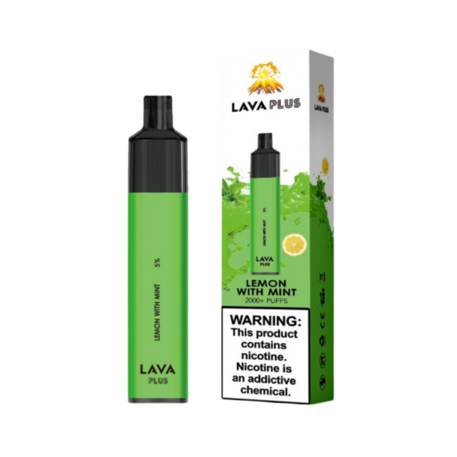 Lava Plus 2000 Puffs Disposable - Lemon with Mint Best Sales Price - Disposables