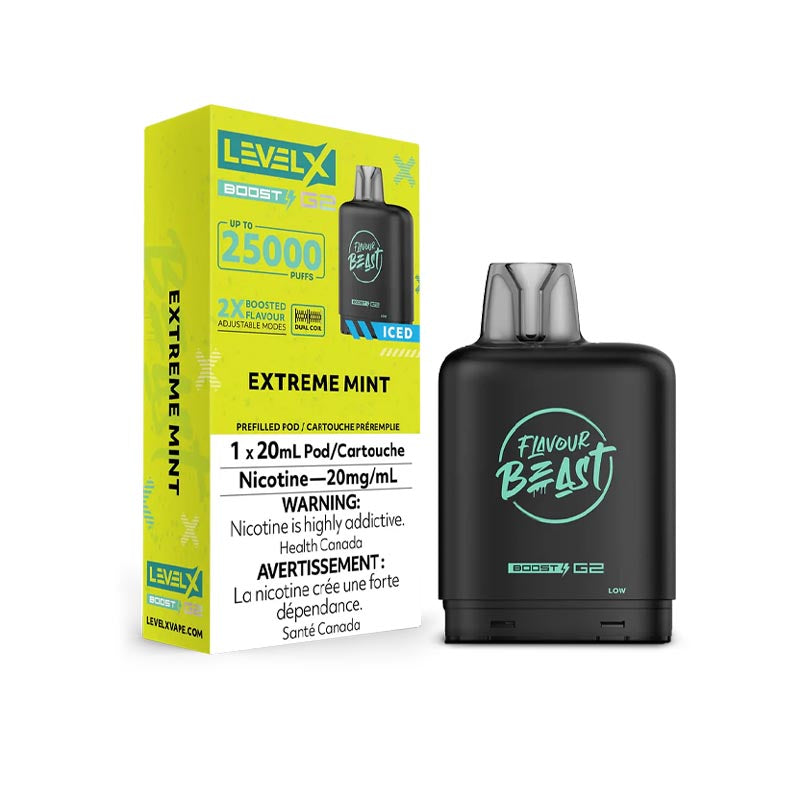 Extreme Mint Iced - Level X Boost G2 Pods