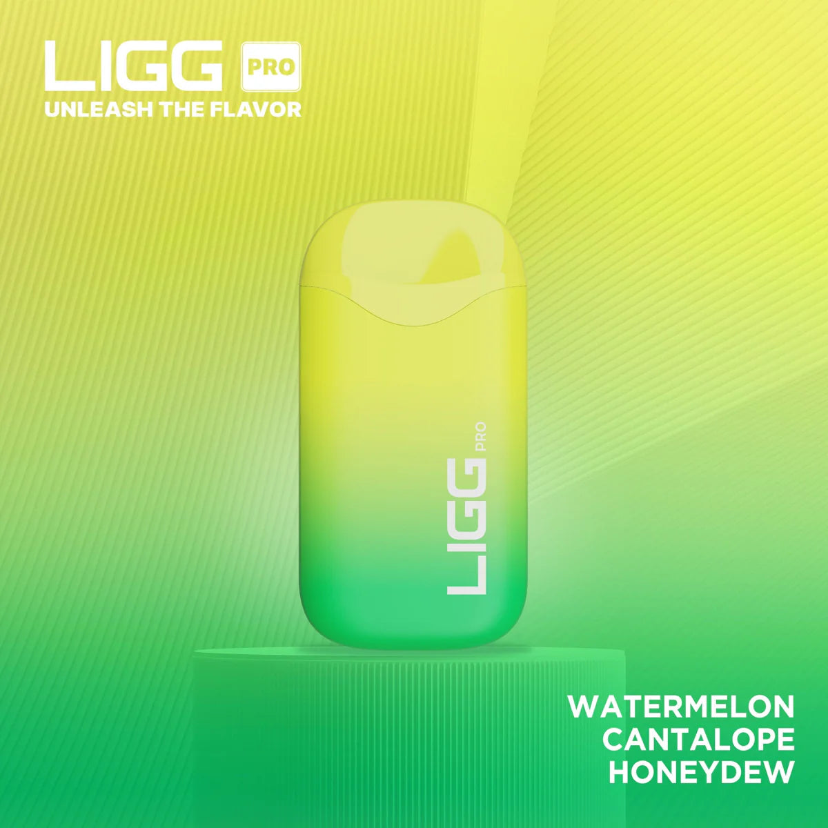 Ligg Pro 5500 Puffs Disposable Vape - Watermelon Cantaloupe Honeydew