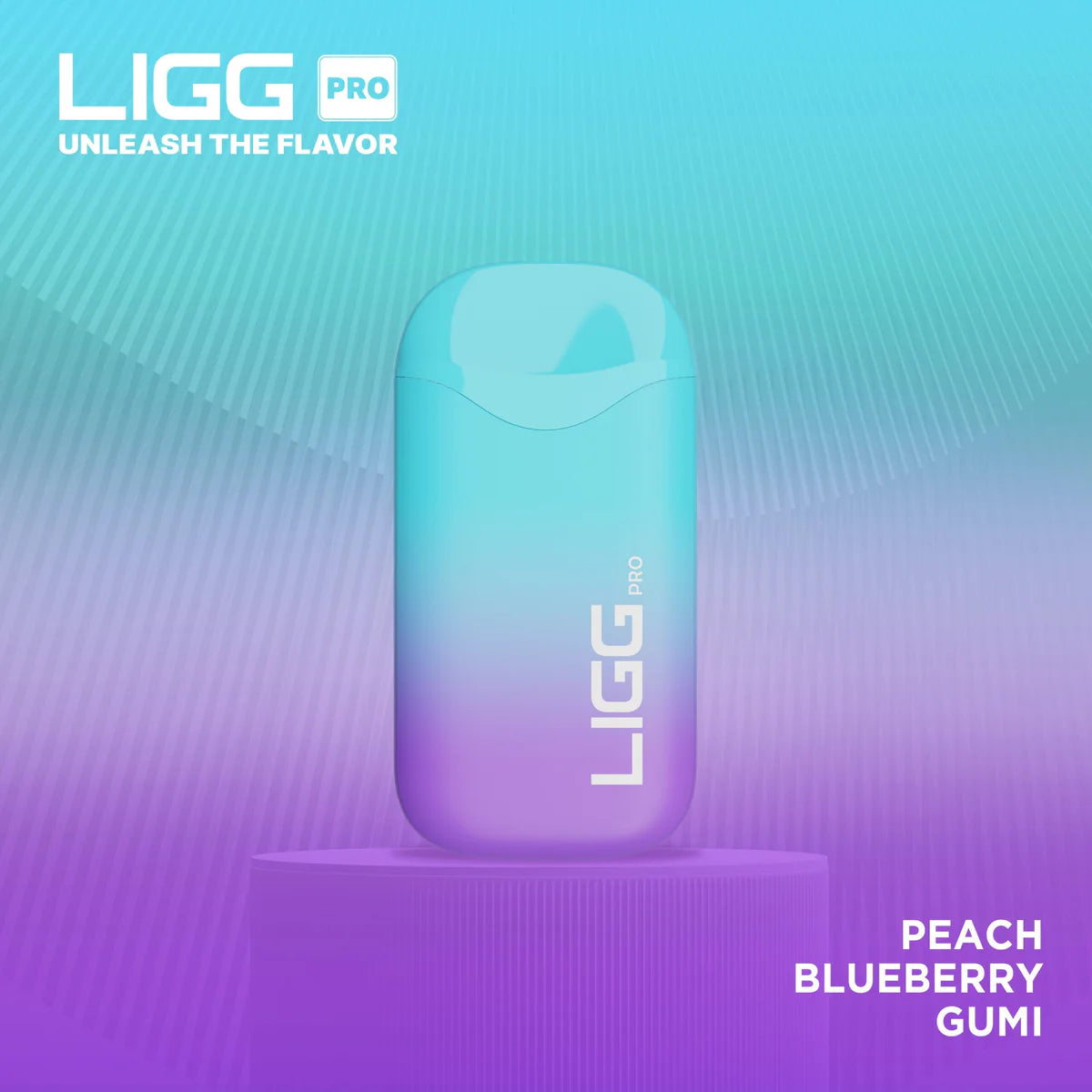 Ligg Pro 5500 Puffs Disposable Vape - Peach Blueberry Gumi