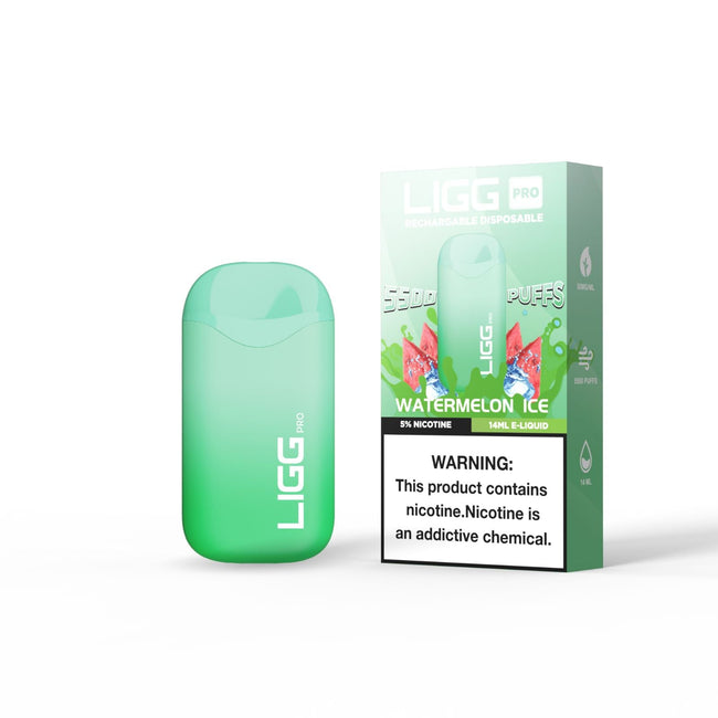 Ligg Pro 5500 Puffs Disposable Vape - Watermelon Ice Best Sales Price - Disposables