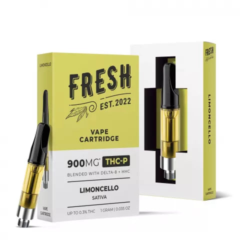 Limoncello Cartridge - THCP - 900mg - Fresh Best Sales Price - Vape Cartridges