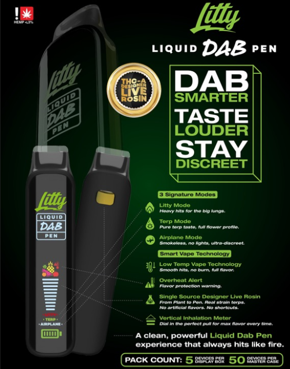 LITTY THCA Liquid Dab Pen | Smart Vape