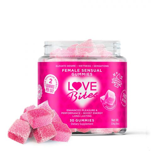 Love Bites Female Sensual Gummies in Jar Best Sales Price - Gummies