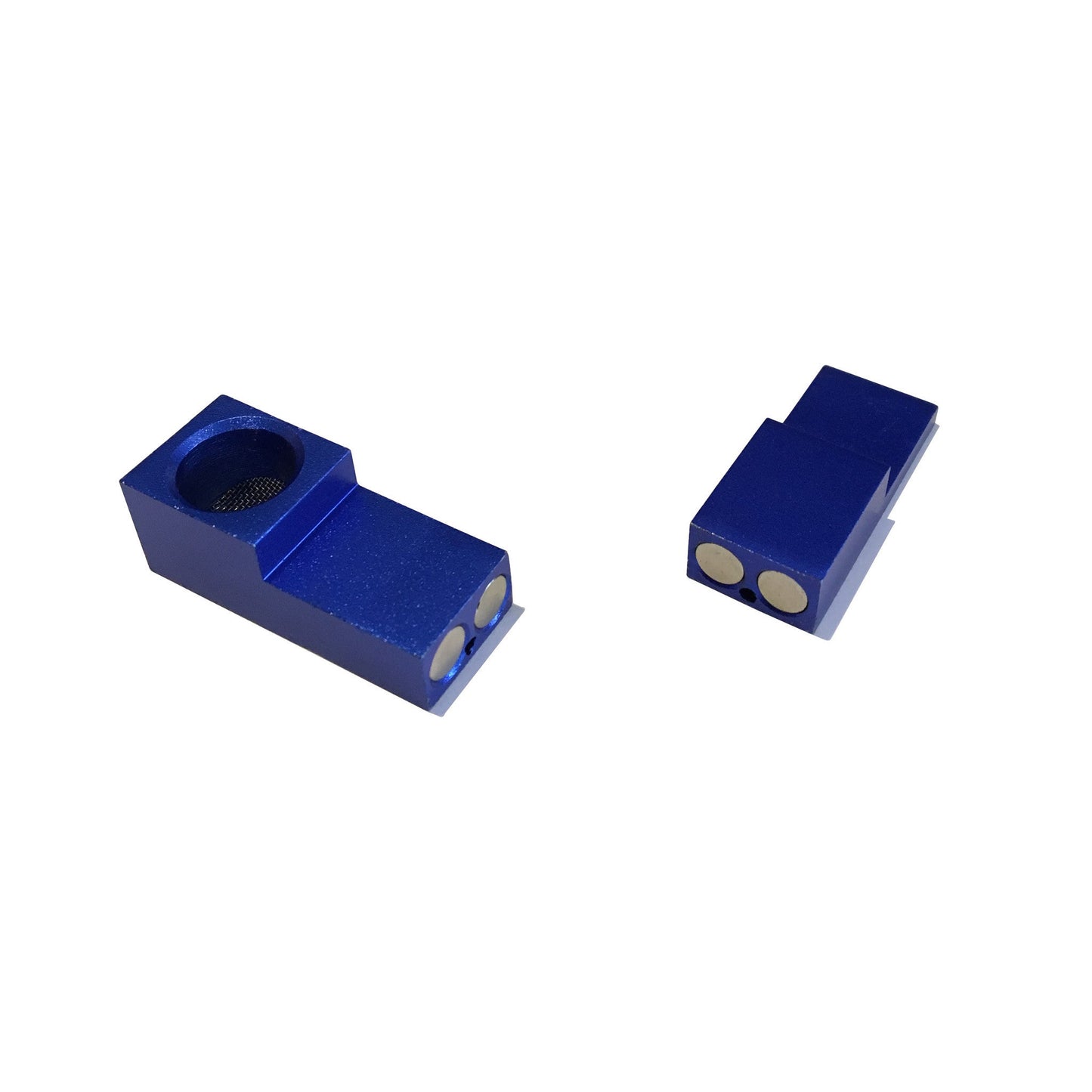 Magnetic 2-Piece Folding Pipe - Blue Best Sales Price - Smoking Pipes