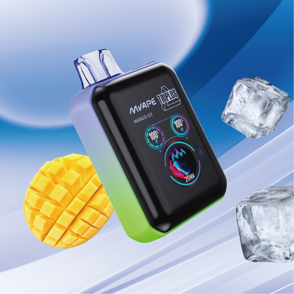 MVAPE Triplus Disposable Vape - Mango Ice