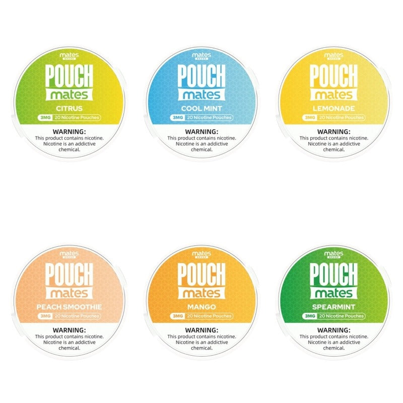 Mates Brand PouchMate Nicotine Pouches (20 Pouches/Can) Best Sales Price - Pouches