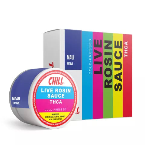 Chill Maui Live Rosin Sauce - THCA - Sativa Best Sales Price - CBD