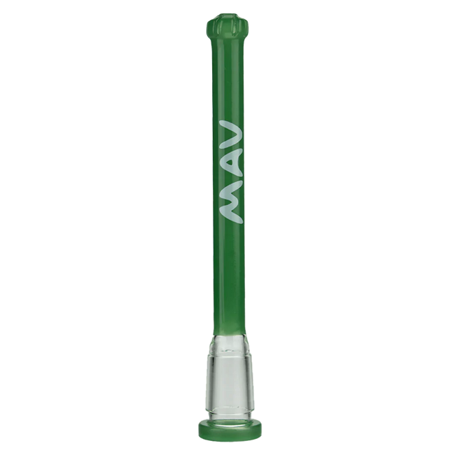 MAV Glass 5" Showerhead Slitted Colored Downstem