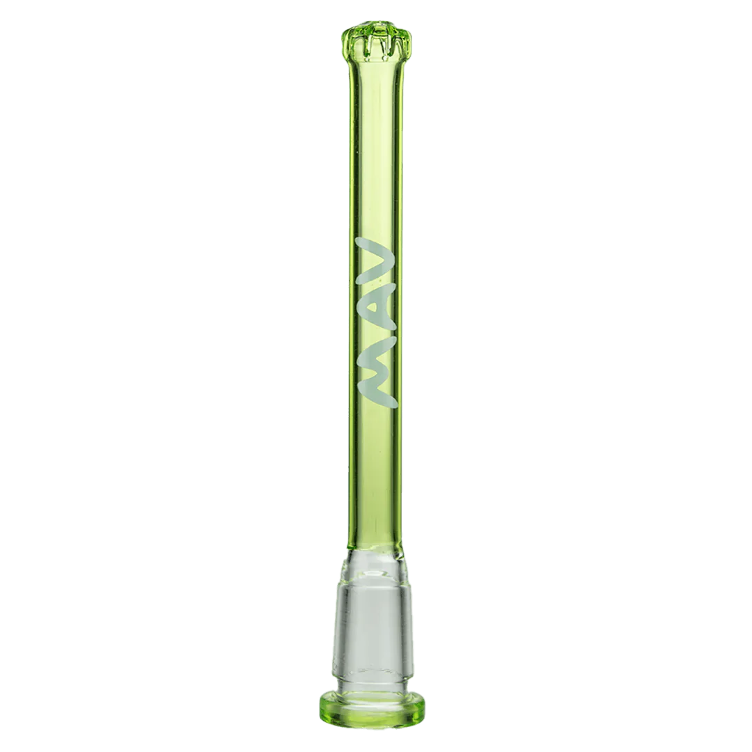 MAV Glass 5" Showerhead Slitted Colored Downstem