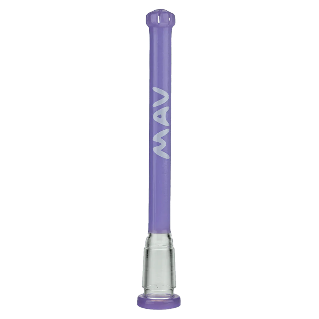 MAV Glass 5" Showerhead Slitted Colored Downstem